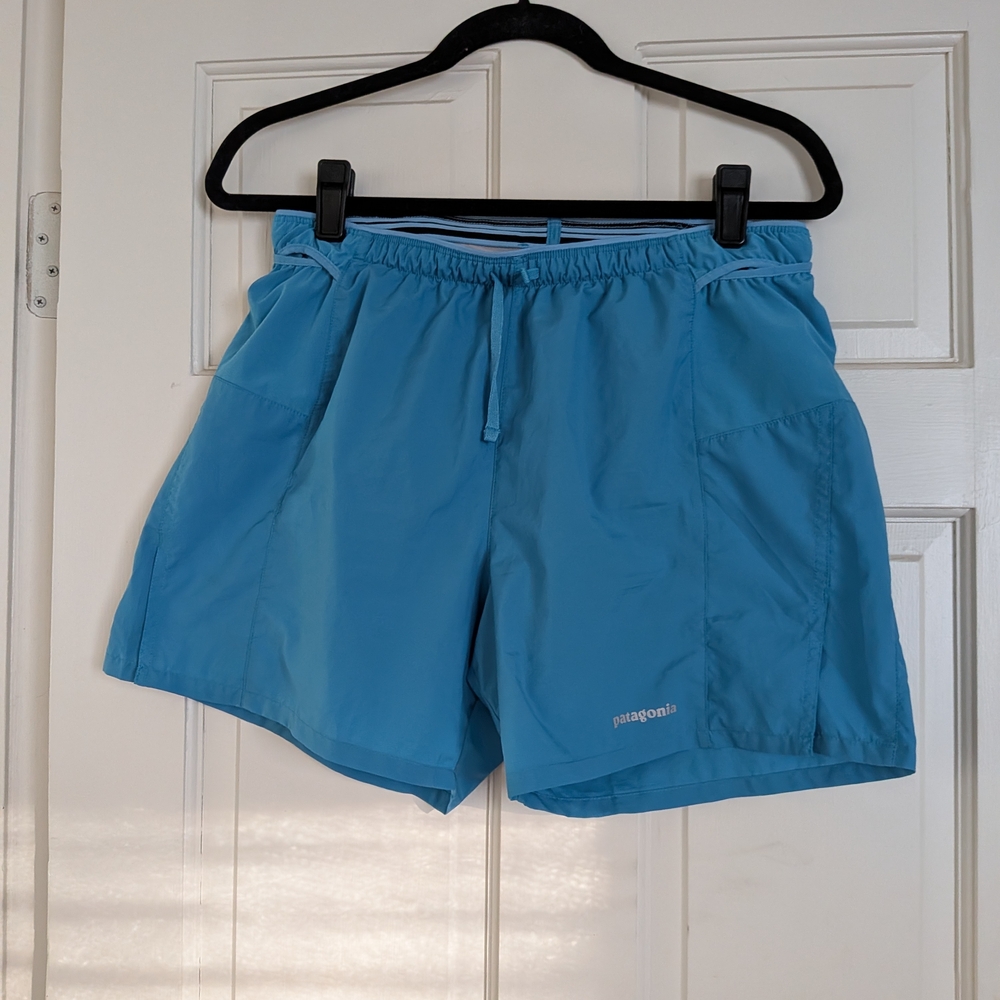 Patagonia Light Blue Athletic Shorts